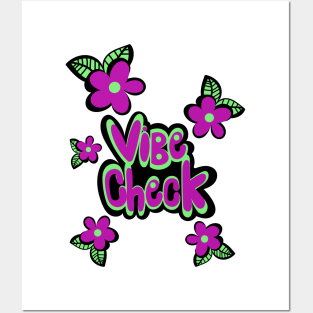 Vibe Check Flowers Posters and Art